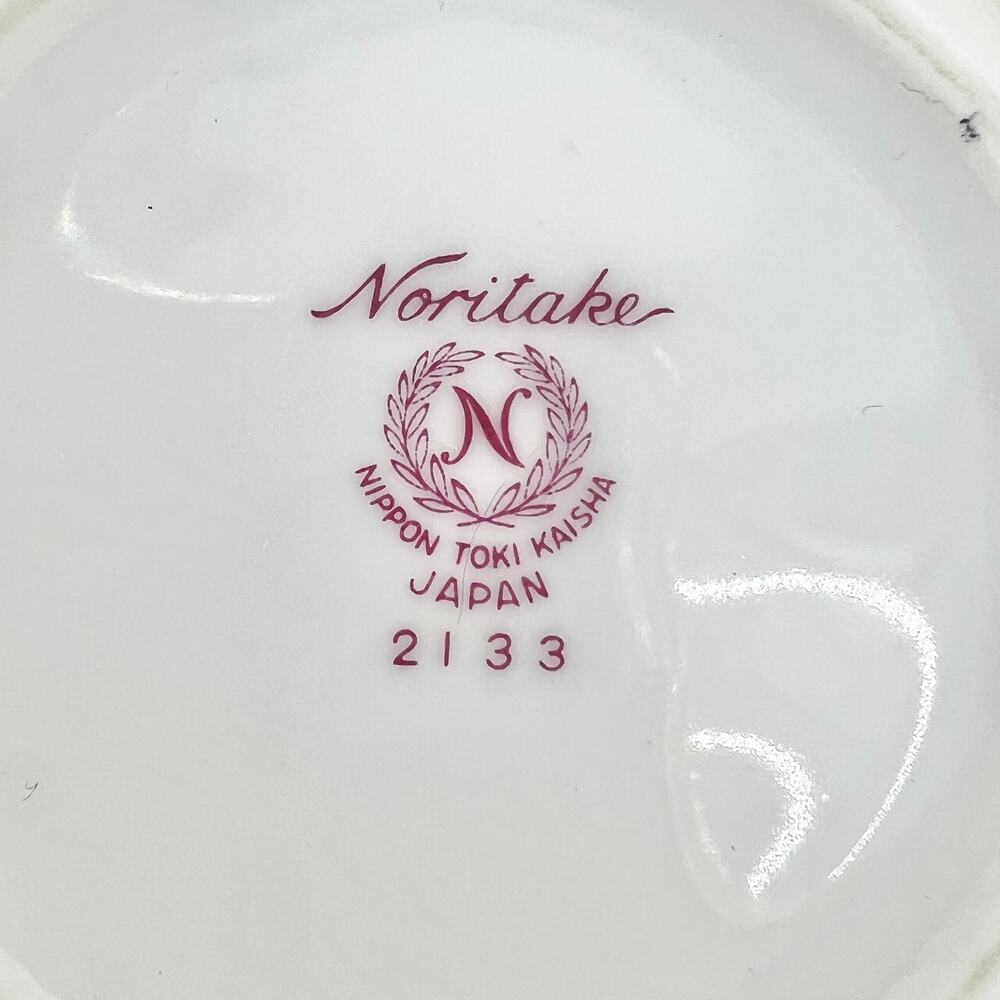 Noritake VINTAGE 50s Japanese Porcelain Sugar & Creamer Set Bamboo 2133 B06 - Picture 13 of 14